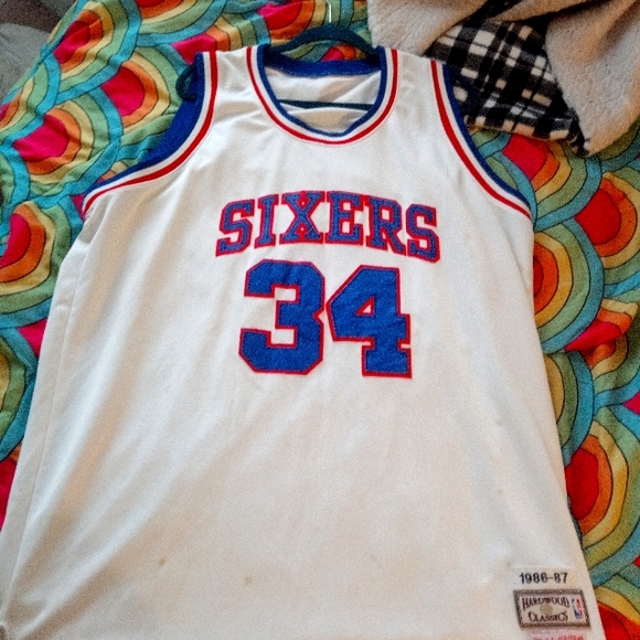 Mitchell & Ness Sixers White Jersey